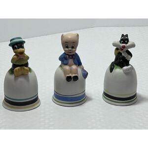 Set Of 3 Vintage Ceramic‎ Warner Brothers Bells 4", 1979 Price Products